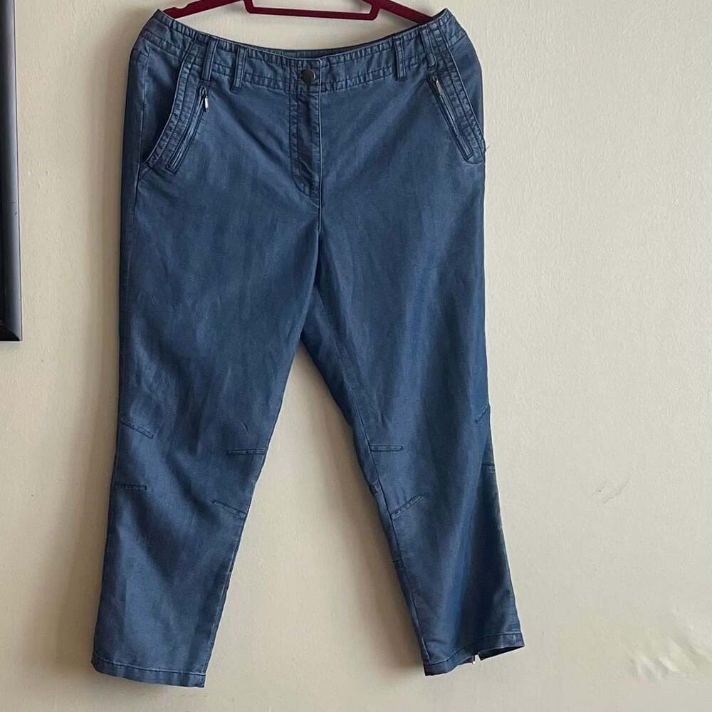 Peter Nygård Women's Size 8 Tencel Blend Denim Jeans,  Ankle Zips Sz. 8‎